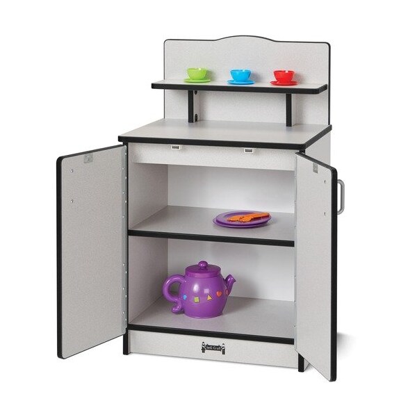 Jonti-Craft Play Kitchen Cupboard, BK Edge, 20inWx15inDx33-1/2inH, Gray JNT2407JCWW180 - main